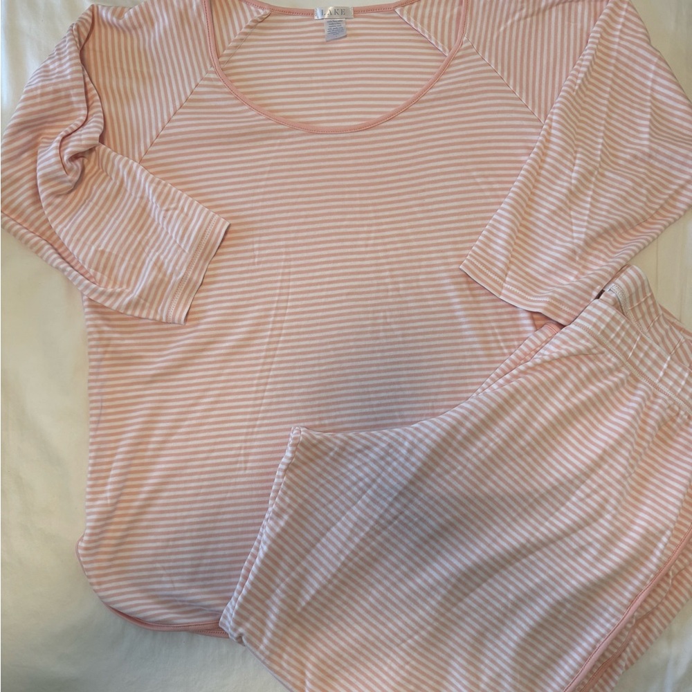 Pima Long Sleeve Bundle in English Rose Stripe